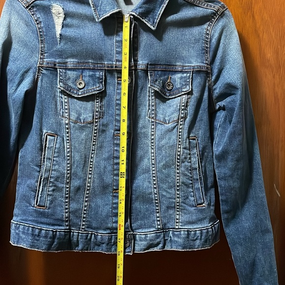 Rock & Republic Blue Denim Distressed Jacket NWOT - Picture 6 of 13